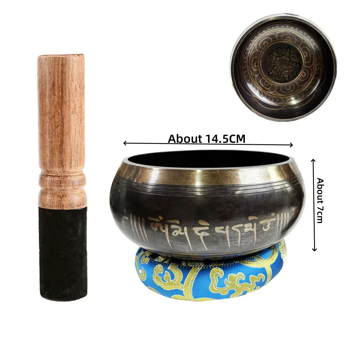Tibetan Singing Bowl Set – Meditation & Chakra Healing Bowl (8.5–20cm)
