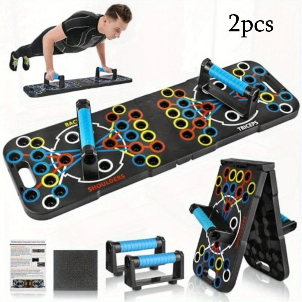 All-in-One Push Up Board – 56 Angles Foldable Full-Body Home Gym Trainer