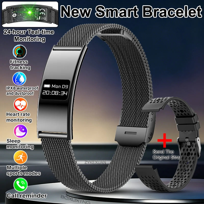 2026 Fitness Tracker Smart Bracelet – 10ATM Waterproof Heart Rate & GPS