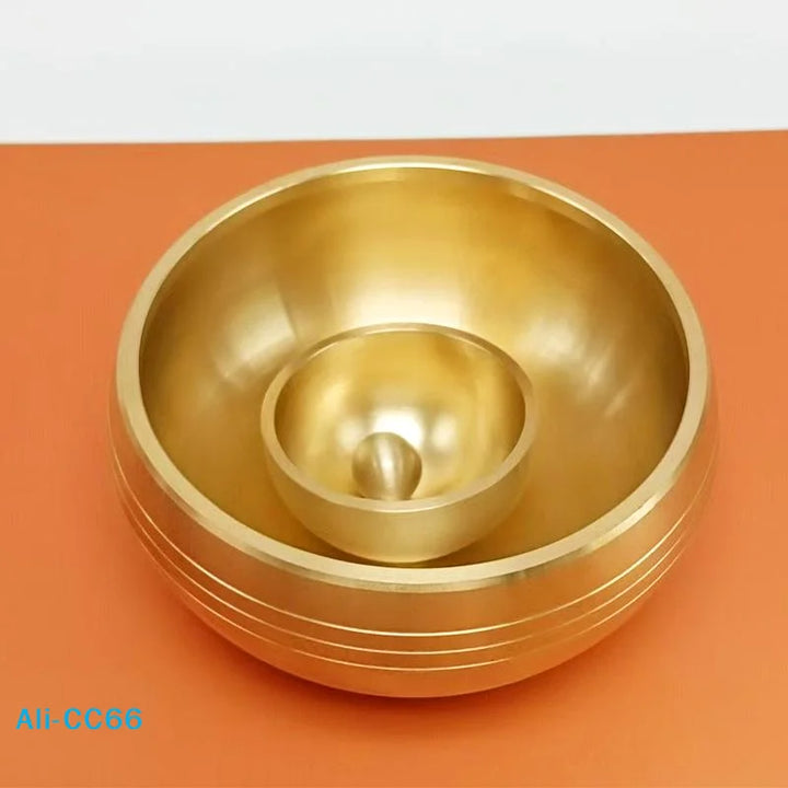 Brass Singing Bowl – Handmade Sanskrit Meditation & Healing Sound Bowl