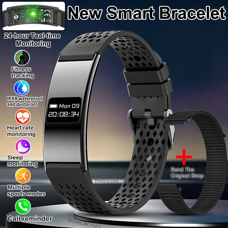 2026 Fitness Tracker Smart Bracelet – 10ATM Waterproof Heart Rate & GPS
