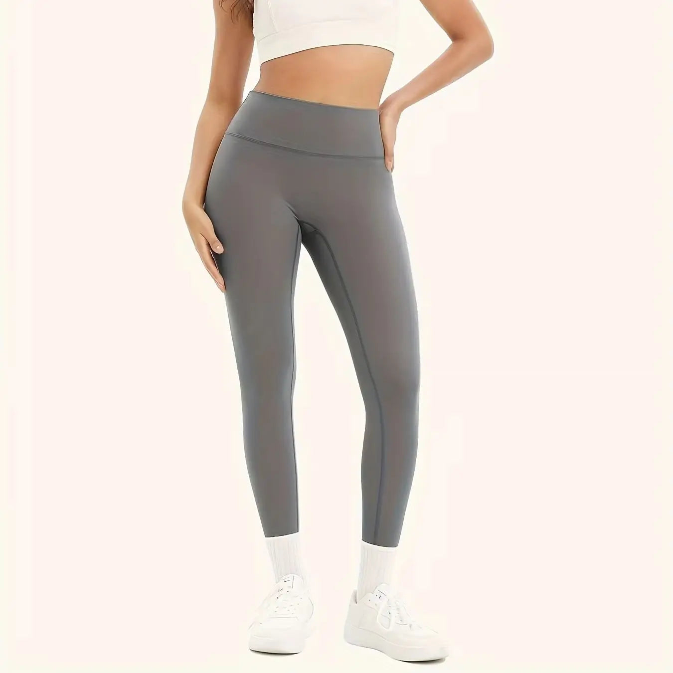 High Waist Yoga Leggings – Women’s Fitness & Running Workout Pants