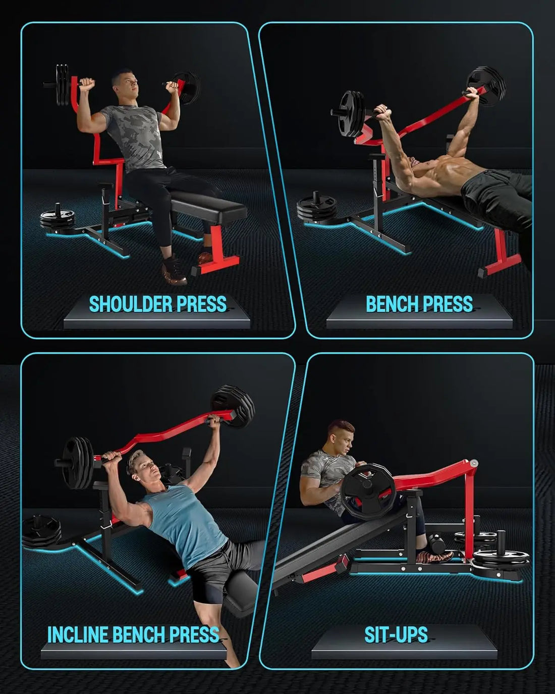 Chest Press Machine with Adjustable Bench