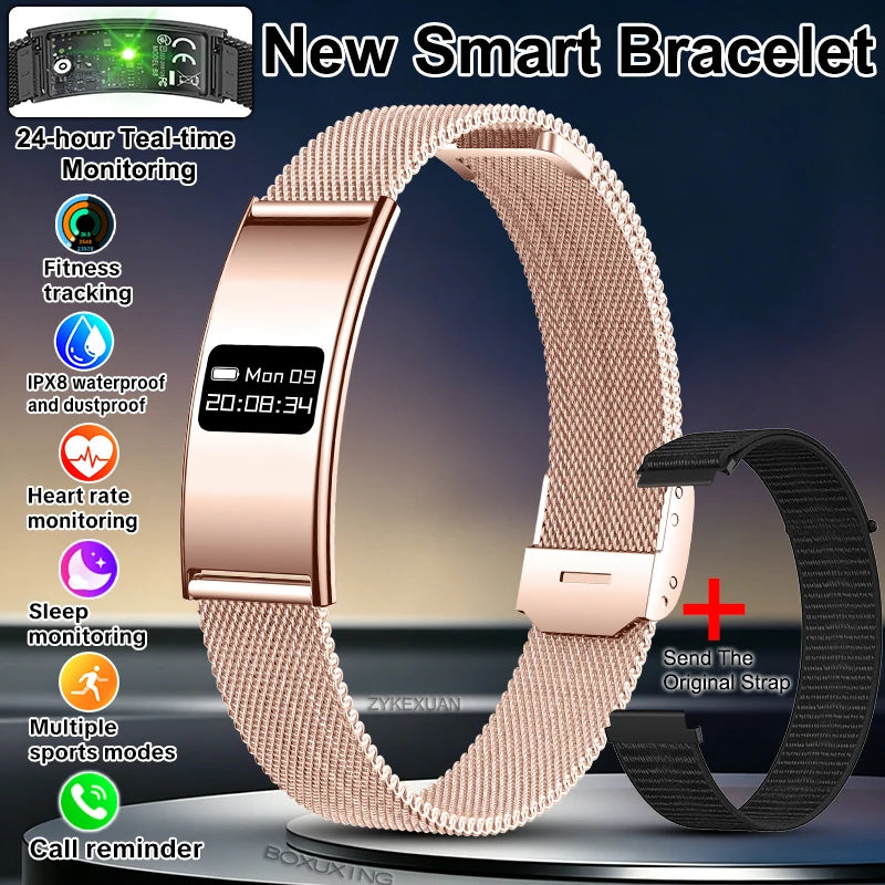 2026 Fitness Tracker Smart Bracelet – 10ATM Waterproof Heart Rate & GPS