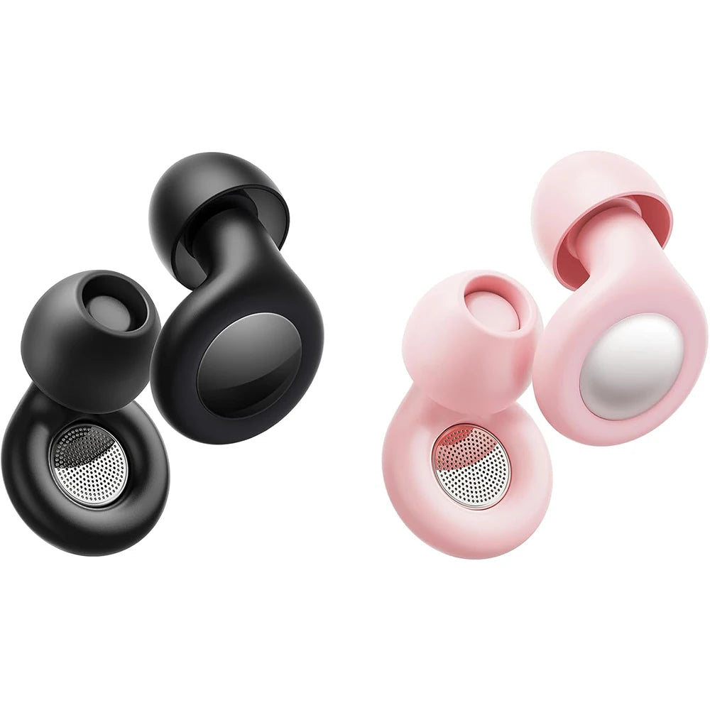 Reusable Silicone Ear Plugs – 25dB Noise Cancelling Sleep Earplugs (8 Tips)