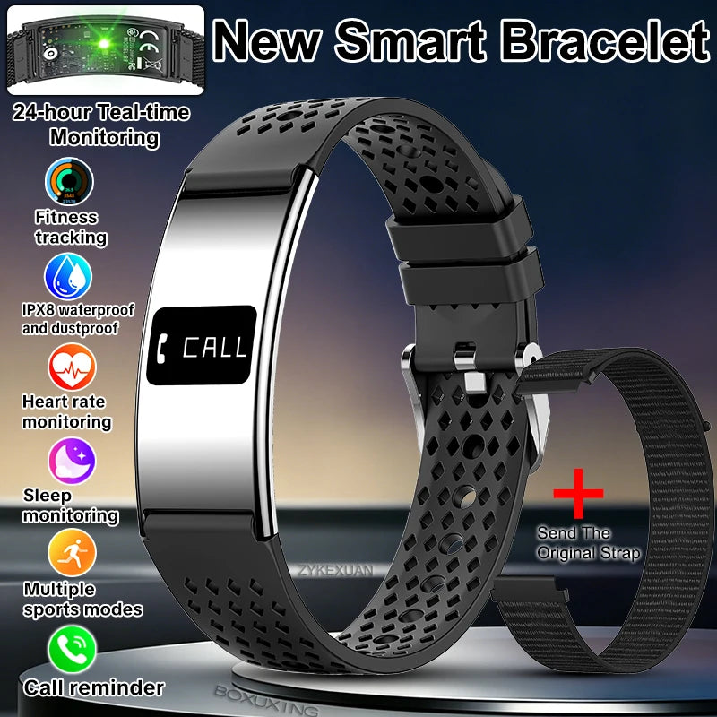 2026 Fitness Tracker Smart Bracelet – 10ATM Waterproof Heart Rate & GPS