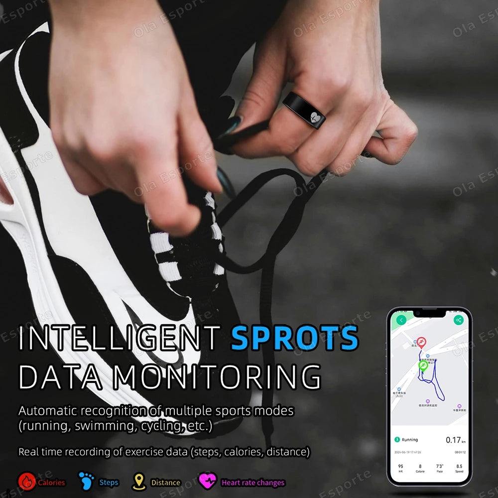 2026 Smart Ring – ECG Heart Rate & Health Monitoring Ring (Waterproof)