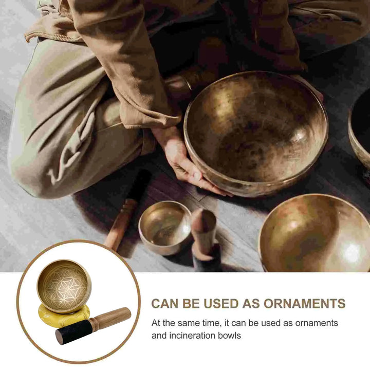 Miwayer Tibetan Singing Bowl Set – Meditation & Stress Relief Sound Bowl