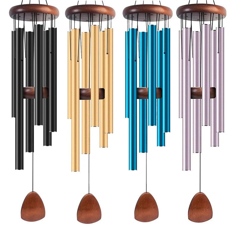 37 Inch Aluminum Wind Chimes – 6 Tube Windbell for Garden & Meditation