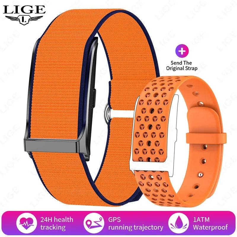 LIGE No Screen Smart Bracelet – Health & Fitness Tracker (Heart Rate & BP Monitor)