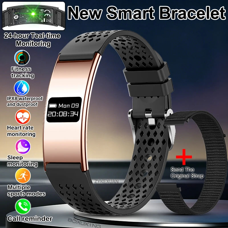 2026 Fitness Tracker Smart Bracelet – 10ATM Waterproof Heart Rate & GPS