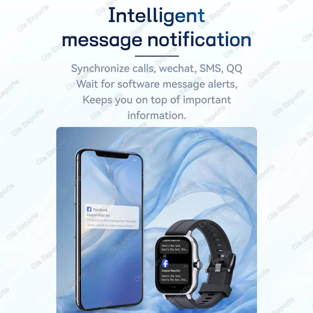 HW12 Smart Watch – 1.83" Color Screen, Bluetooth Call & Health Monitor