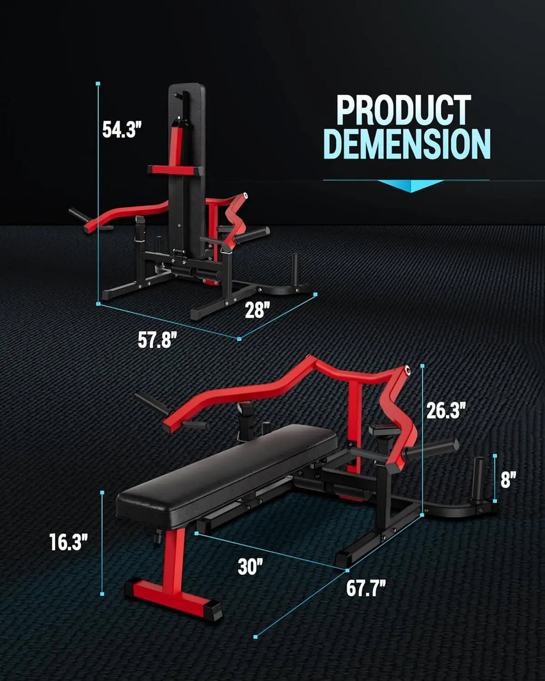Chest Press Machine with Adjustable Bench