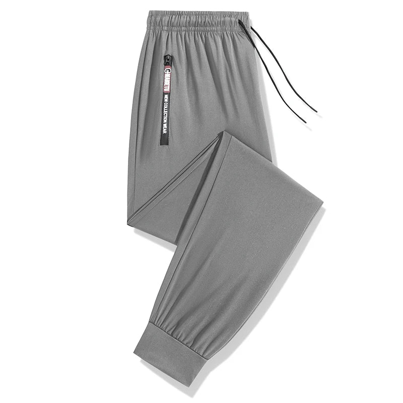 Men’s Quick-Dry Athletic Pants – Lightweight Stretch Sweatpants with Zipper Pockets