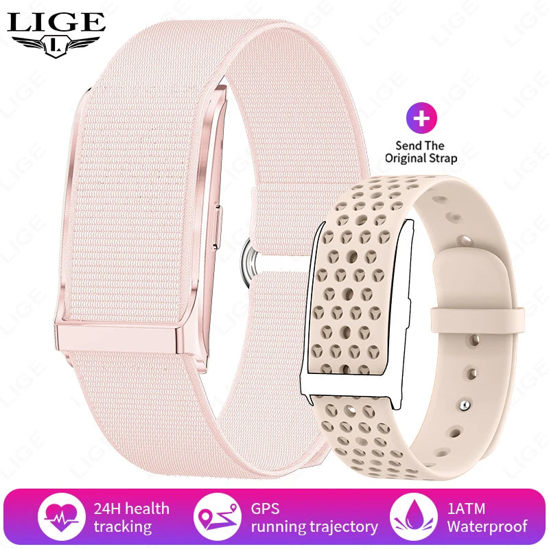 LIGE No Screen Smart Bracelet – Health & Fitness Tracker (Heart Rate & BP Monitor)