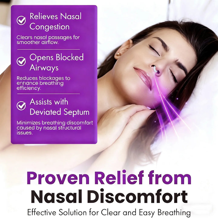 Silicone Anti-Snoring Nose Clip – Nasal Dilator for Better Sleep & Airflow
