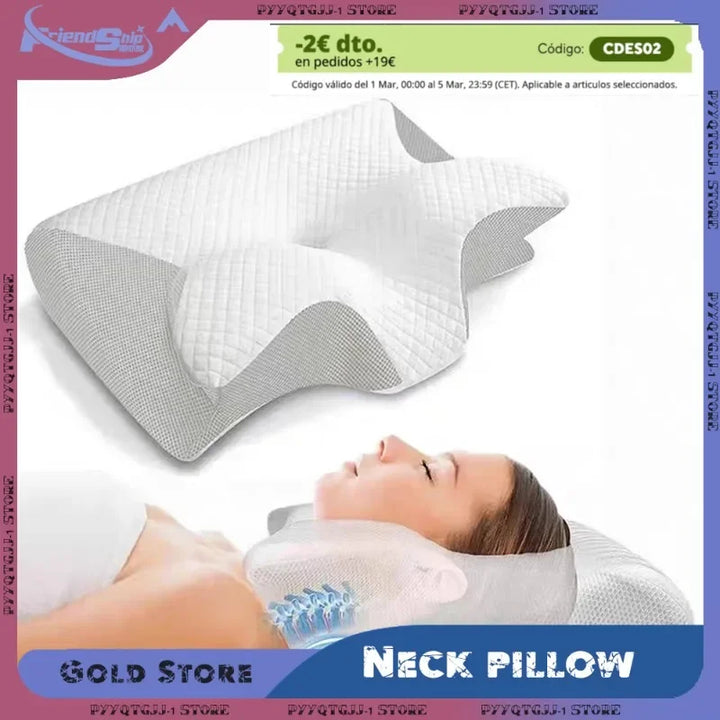 Butterfly Memory Foam Pillow – Neck Pain Relief Contoured Sleep Support
