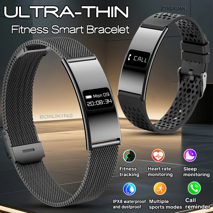 2026 Fitness Tracker Smart Bracelet – 10ATM Waterproof Heart Rate & GPS