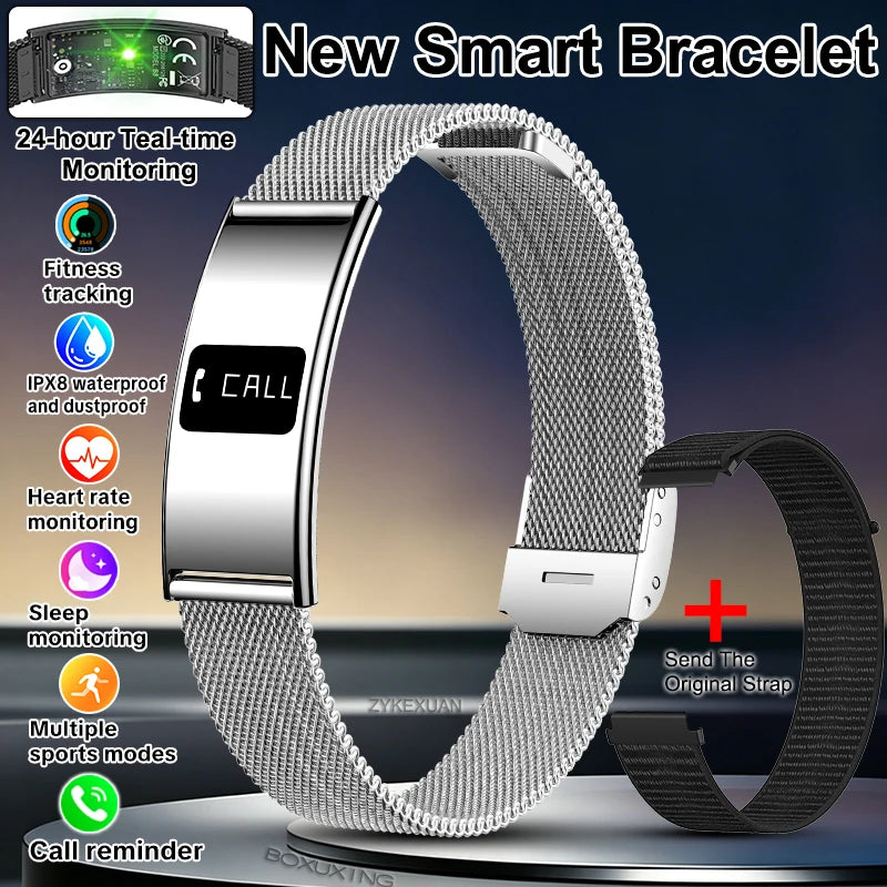 2026 Fitness Tracker Smart Bracelet – 10ATM Waterproof Heart Rate & GPS