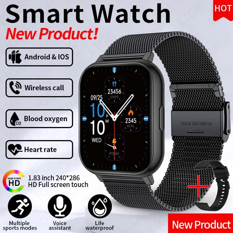 LIGE Women’s Smart Watch – Bluetooth Call, Health & Fitness Monitor