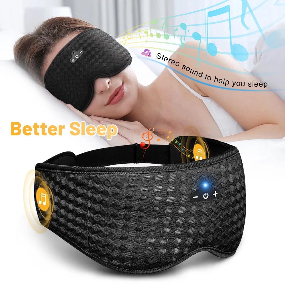 3D Bluetooth Sleep Mask Headphones – Wireless Blackout Eye Mask
