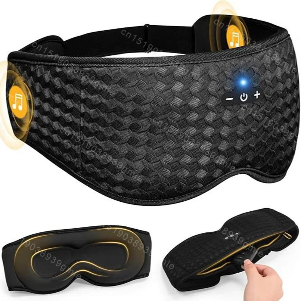 3D Bluetooth Sleep Mask Headphones – Wireless Blackout Eye Mask