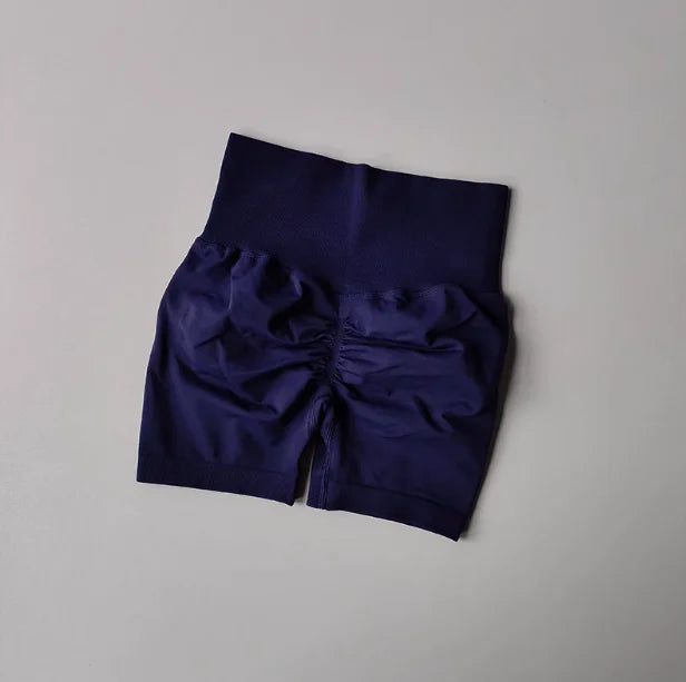 Peach Hip Lifting Sports Shorts – High Waist Slimming Running Shorts