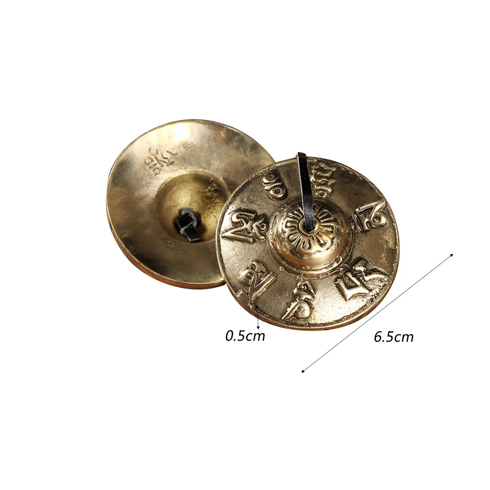 Tibetan Tingsha Cymbals 6.5cm – Meditation & Yoga Chime Bells