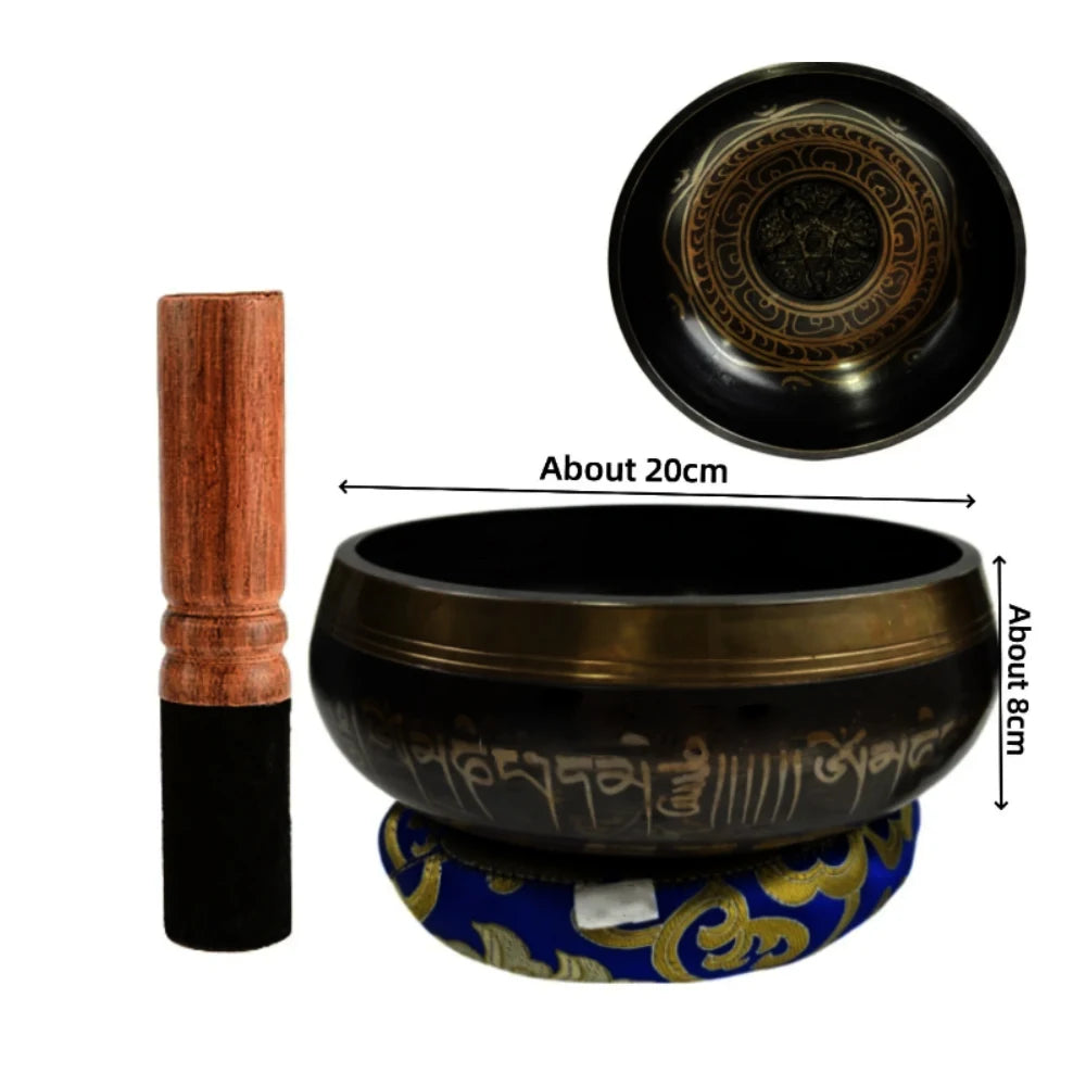 Tibetan Singing Bowl Set – Meditation & Chakra Healing Bowl (8.5–20cm)