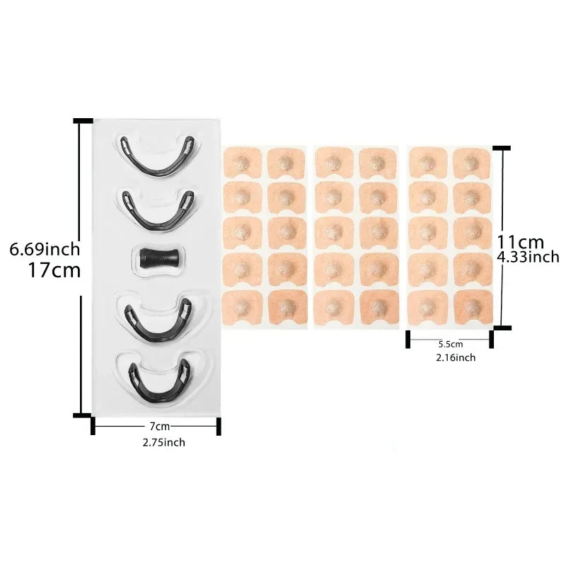 Magnetic Nasal Breathing Strips – Sleep & Snoring Relief Stickers (Box Set)
