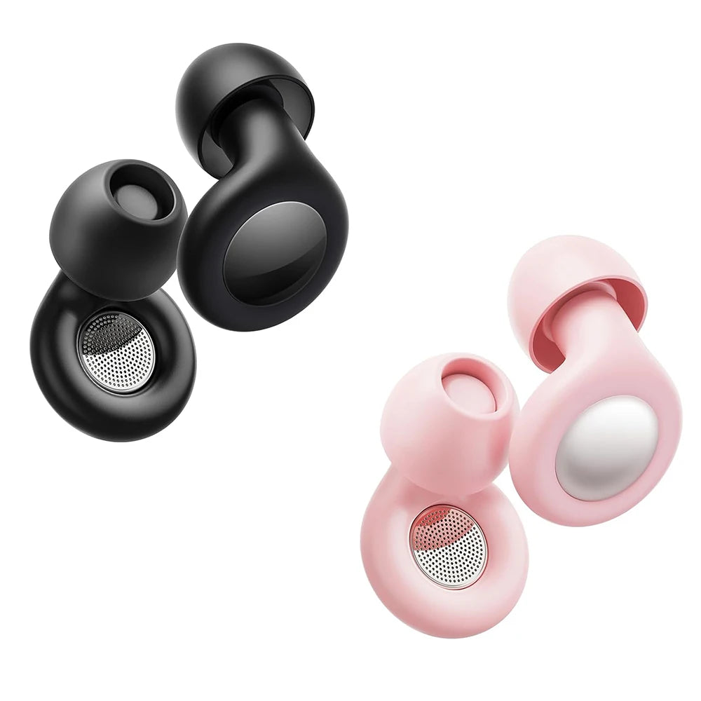 Reusable Silicone Ear Plugs – 25dB Noise Cancelling Sleep Earplugs (8 Tips)