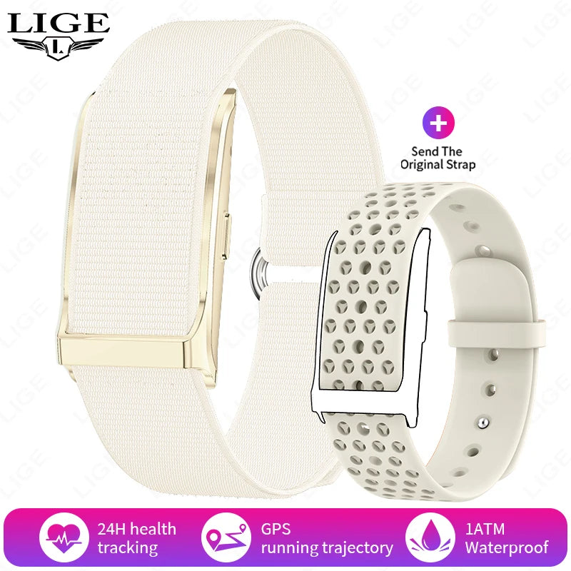 LIGE No Screen Smart Bracelet – Health & Fitness Tracker (Heart Rate & BP Monitor)
