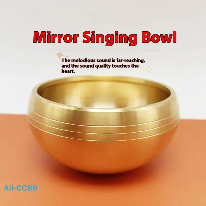 Brass Singing Bowl – Handmade Sanskrit Meditation & Healing Sound Bowl