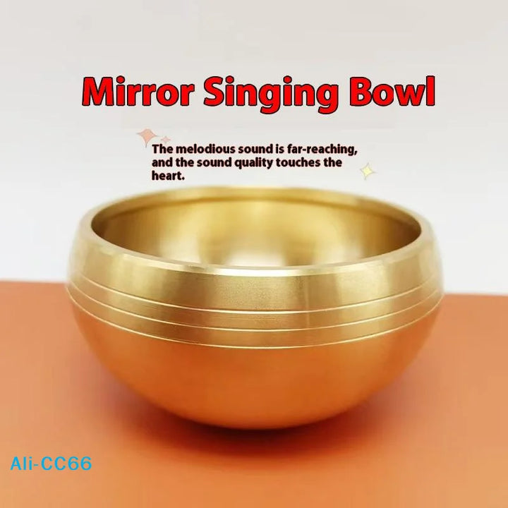 Brass Singing Bowl – Handmade Sanskrit Meditation & Healing Sound Bowl