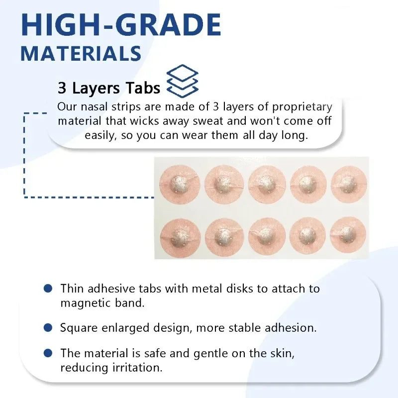 Magnetic Nasal Breathing Strips – Sleep & Snoring Relief Stickers (Box Set)