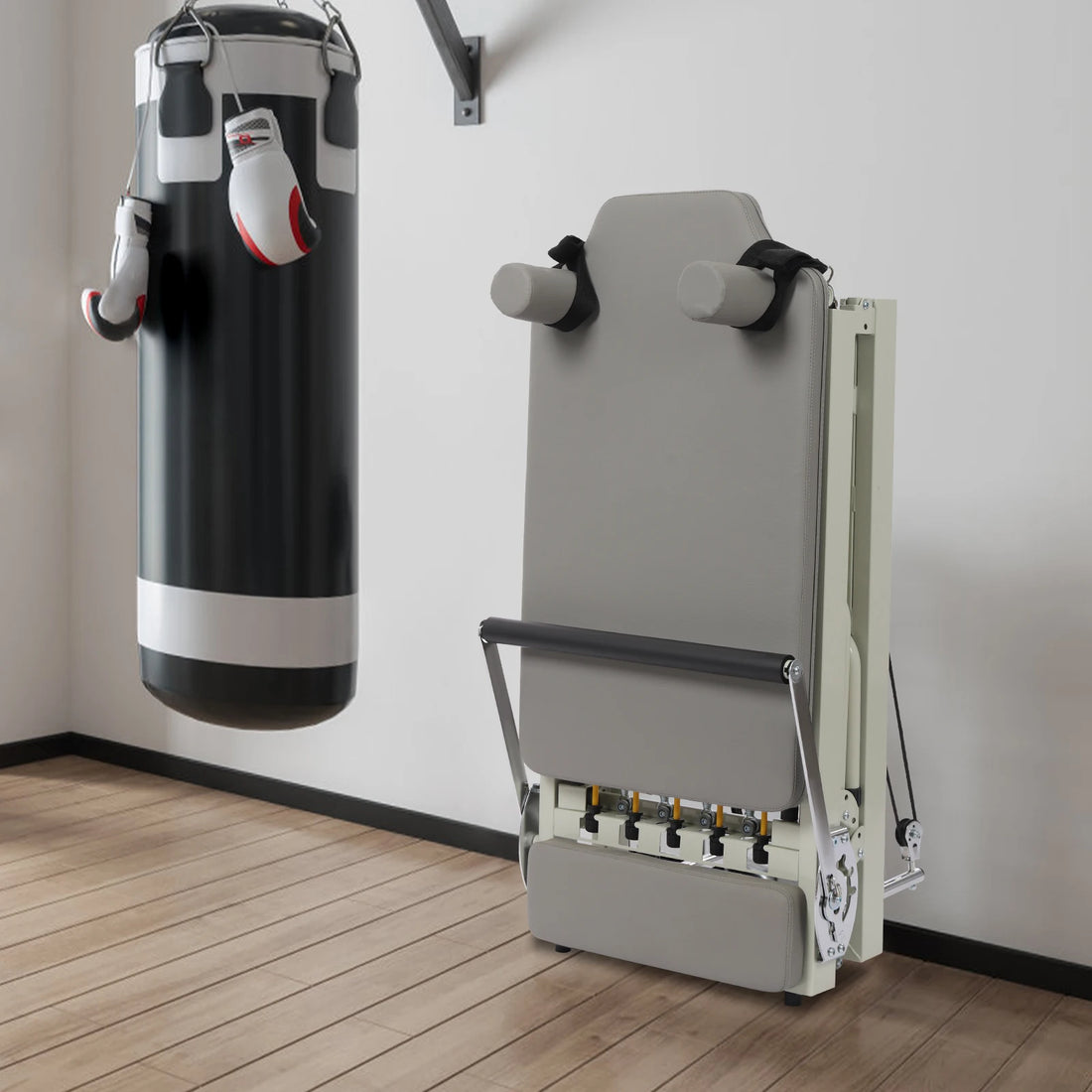 Foldable Pilates Reformer Machine – 120kg Home Yoga Fitness Equipment