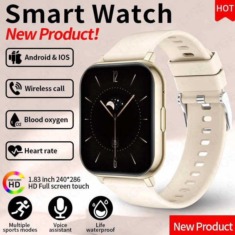 LIGE Women’s Smart Watch – Bluetooth Call, Health & Fitness Monitor
