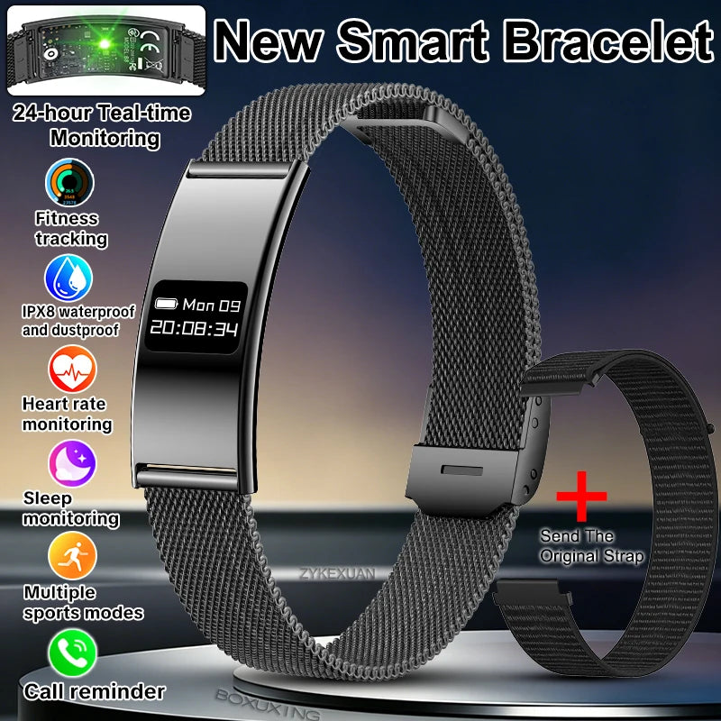 2026 Fitness Tracker Smart Bracelet – 10ATM Waterproof Heart Rate & GPS