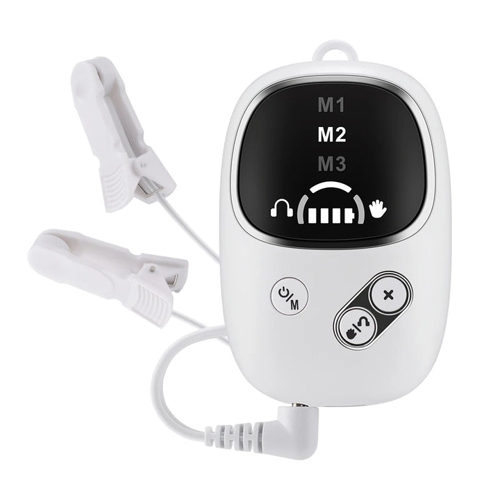 2-in-1 CES Sleep Aid Device – Microcurrent Ear Clip for Relaxation & Sleep Support