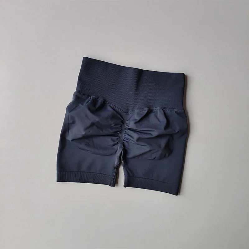 Peach Hip Lifting Sports Shorts – High Waist Slimming Running Shorts