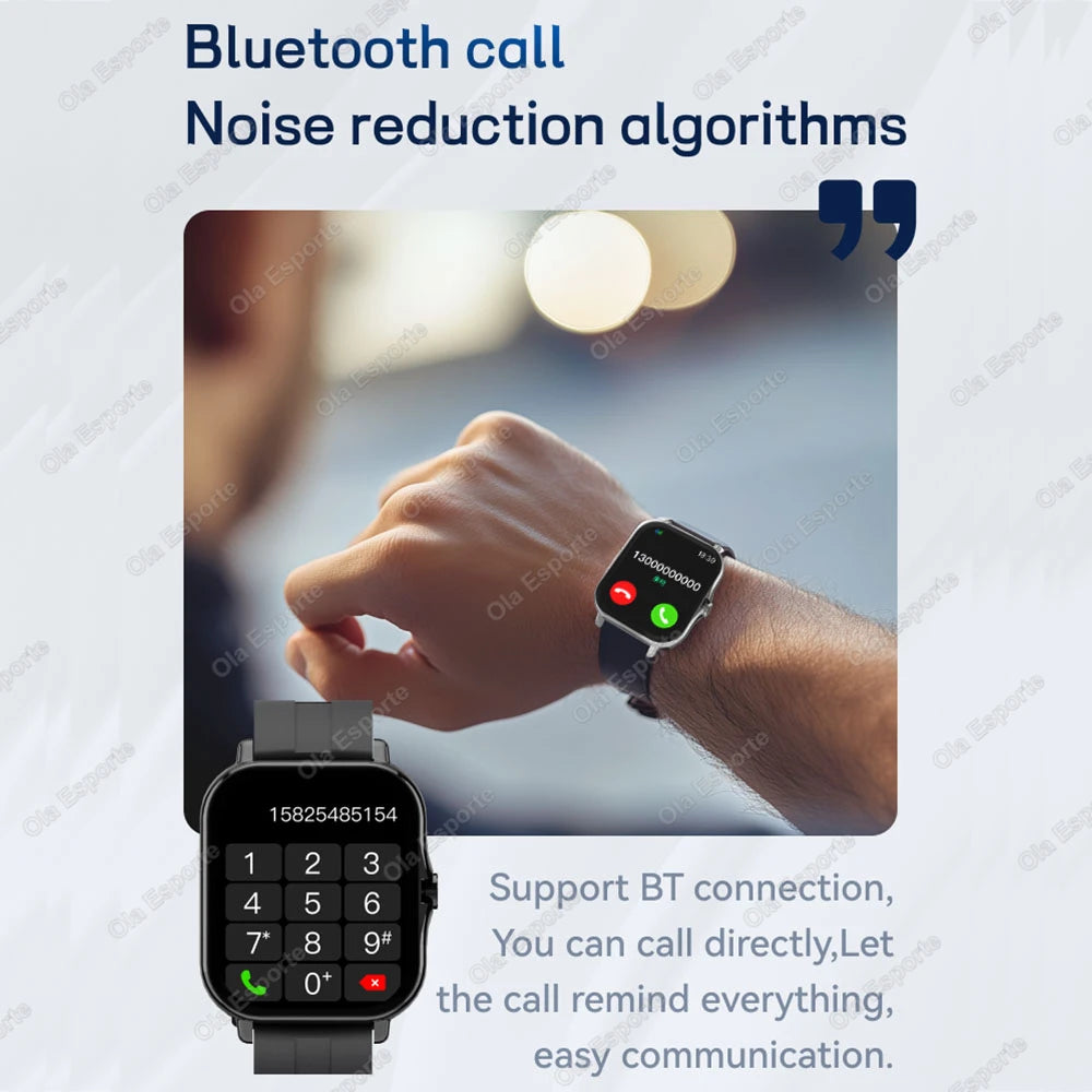 HW12 Smart Watch – 1.83" Color Screen, Bluetooth Call & Health Monitor