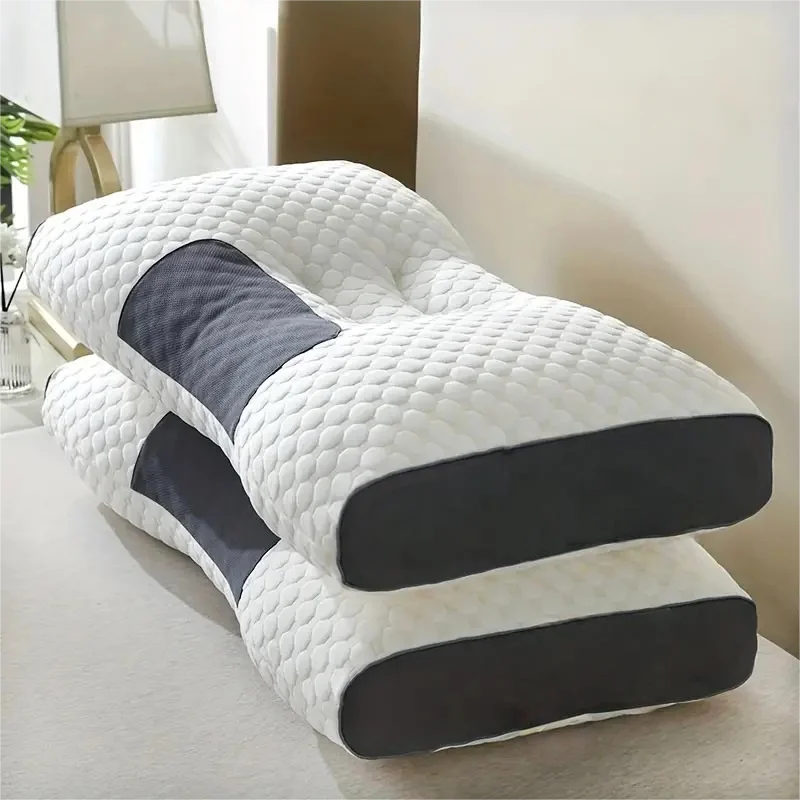 2PCS Massage Neck Pillow Set – Ergonomic Orthopedic Contour Support