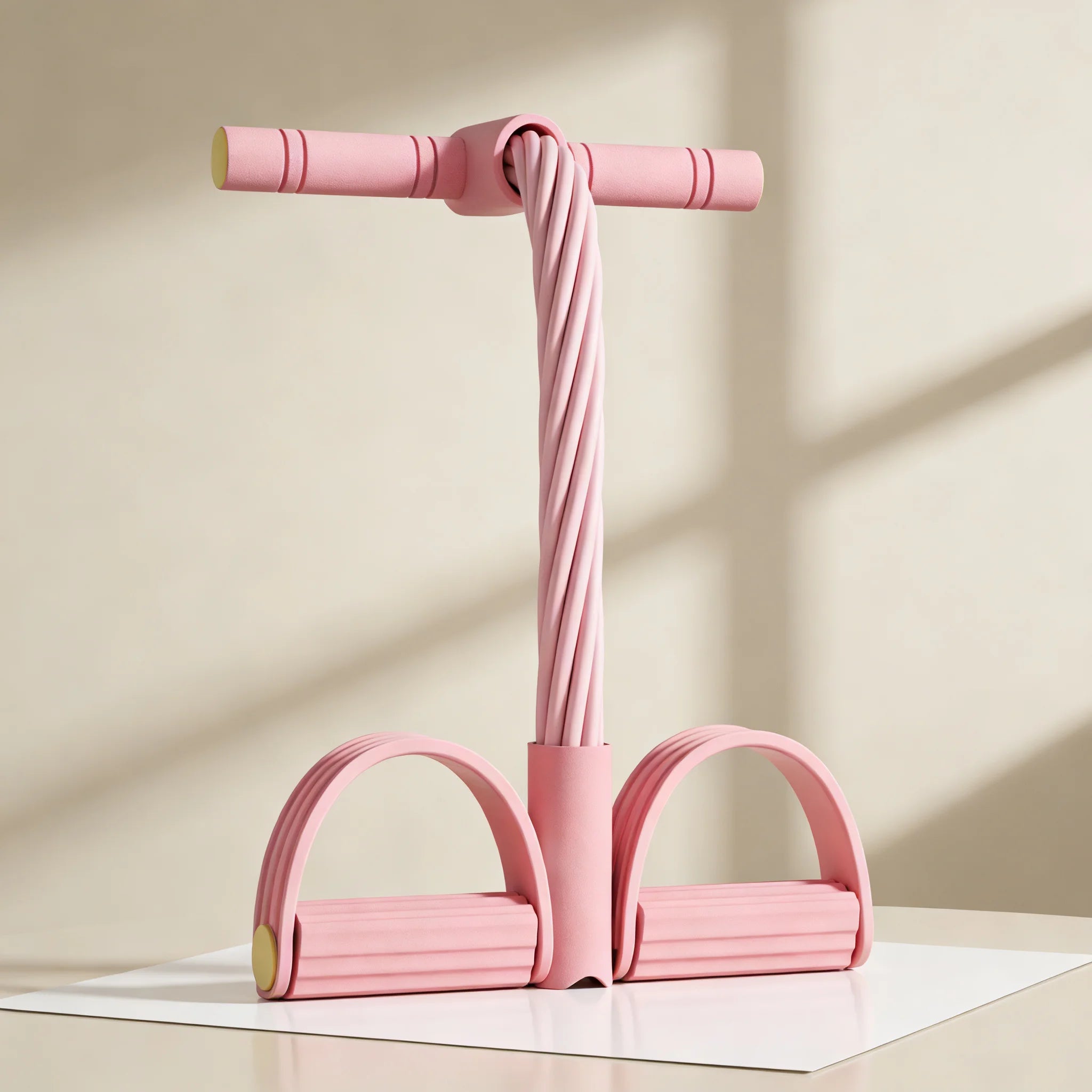 Portable Pull-Up Bar – Lightweight PP Material Home Fitness Trainer (Pink)