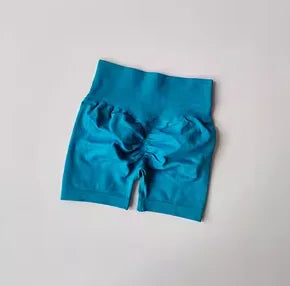Peach Hip Lifting Sports Shorts – High Waist Slimming Running Shorts