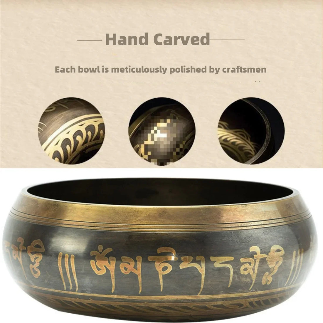 Tibetan Singing Bowl Set – Meditation & Chakra Healing Bowl (8.5–20cm)