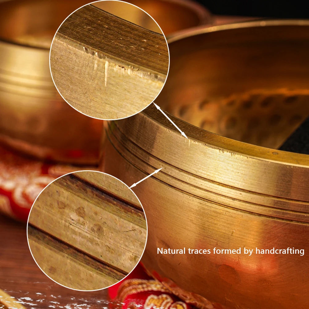 Tibetan Singing Bowl Set – Meditation Sound Bowl for Yoga & Chakra Healing