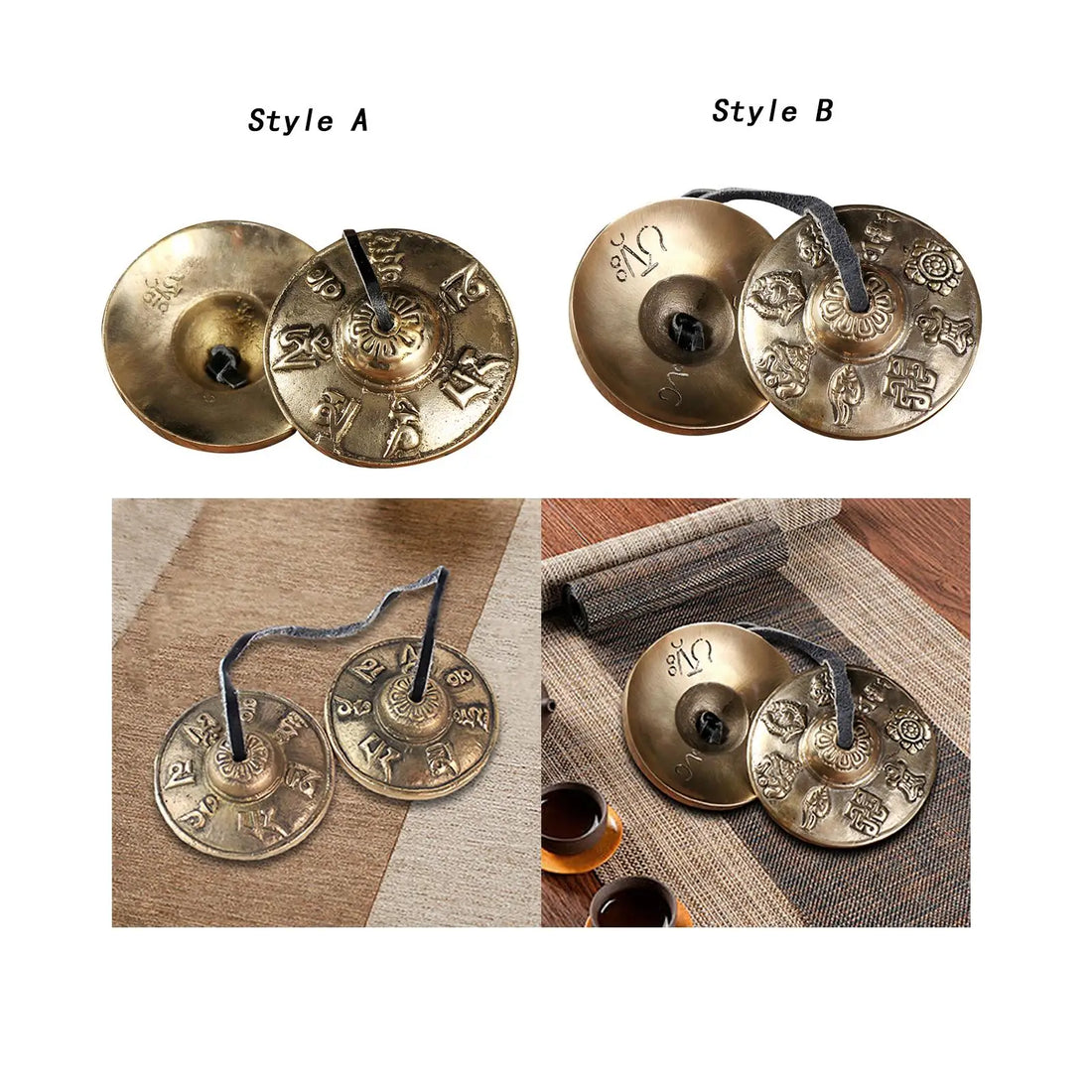 Tibetan Tingsha Cymbals 6.5cm – Meditation & Yoga Chime Bells