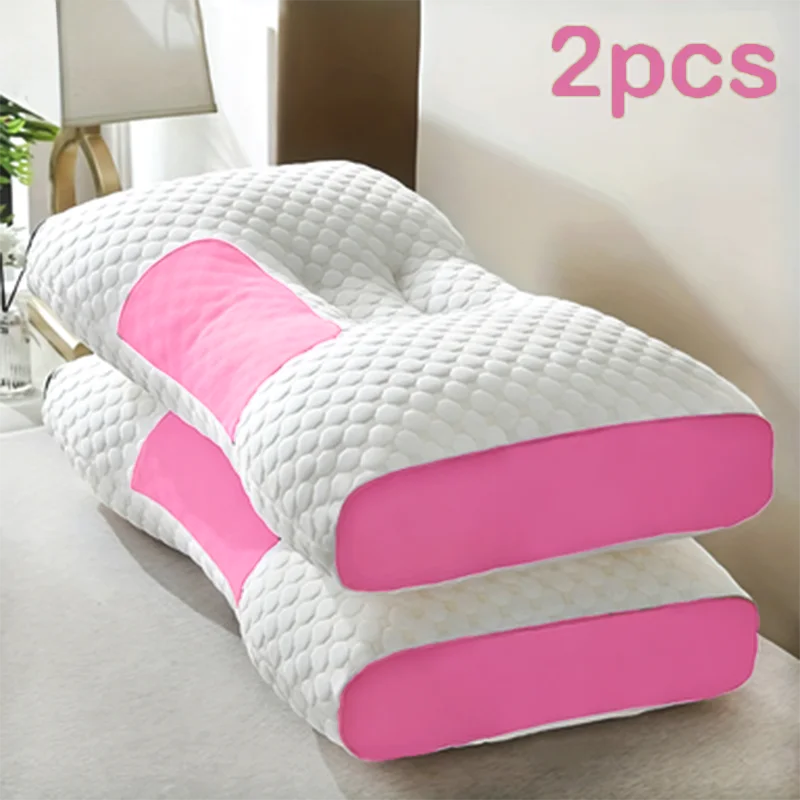 2PCS Massage Neck Pillow Set – Ergonomic Orthopedic Contour Support