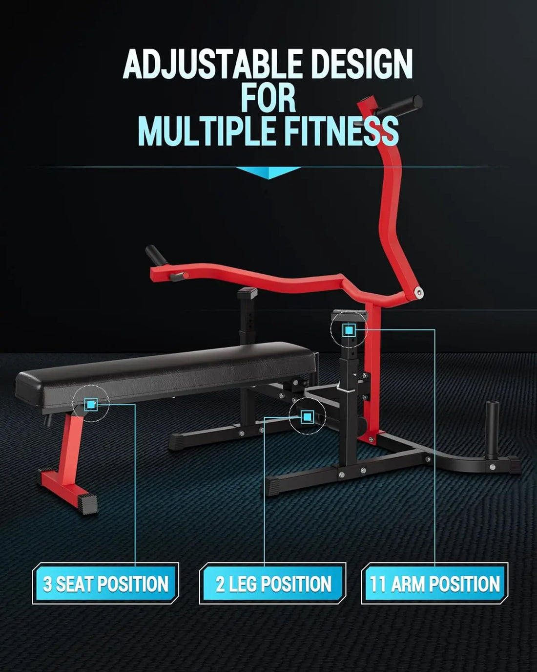 Chest Press Machine with Adjustable Bench