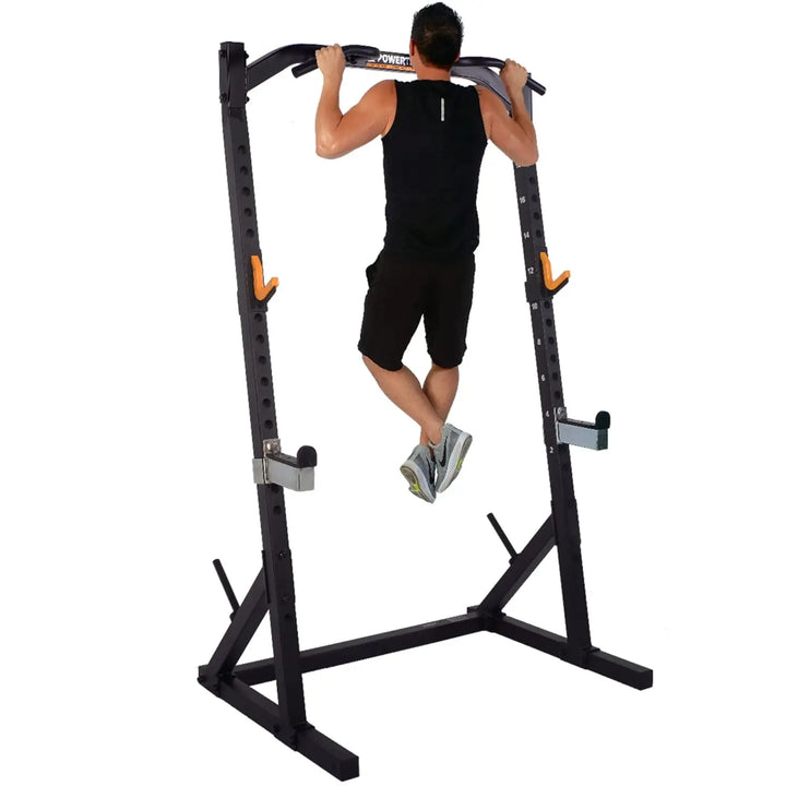 Fitness Half Rack Workbench – Squat Rack & Weight Lifting Home Gym Station